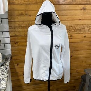 PINK Victoria’s Secret White Hooded Jacket